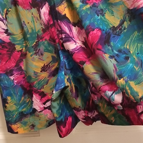 Ladies 2pc multi color tank and skort set - Picture 7 of 8